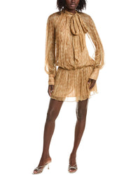 ALEXIS Alexis Hailey Silk-Blend Mini Dress