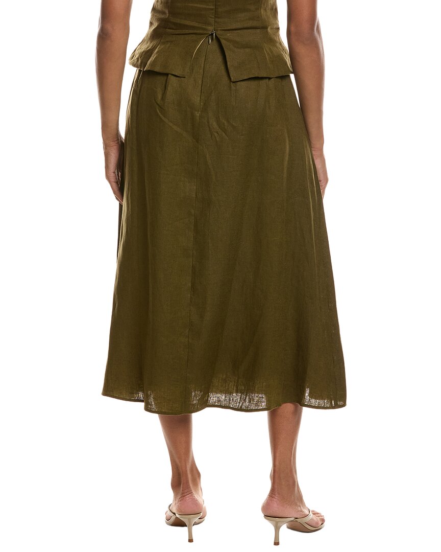 Seraphina Seraphina Linen Midi Skirt
