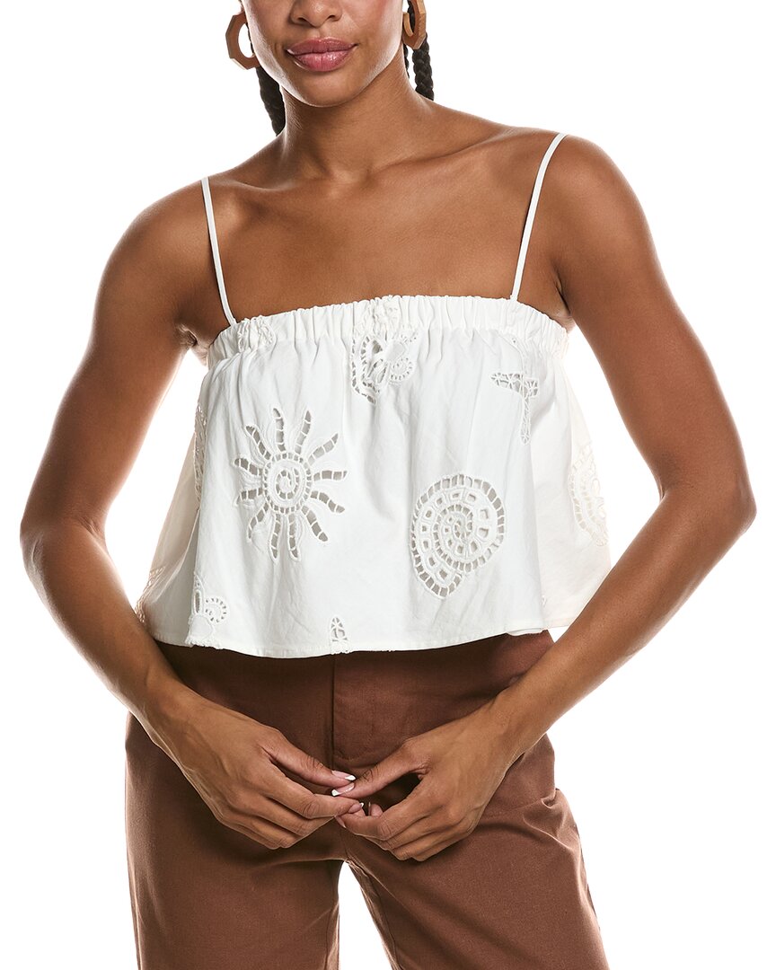 Seraphina Embroidered Lace Top