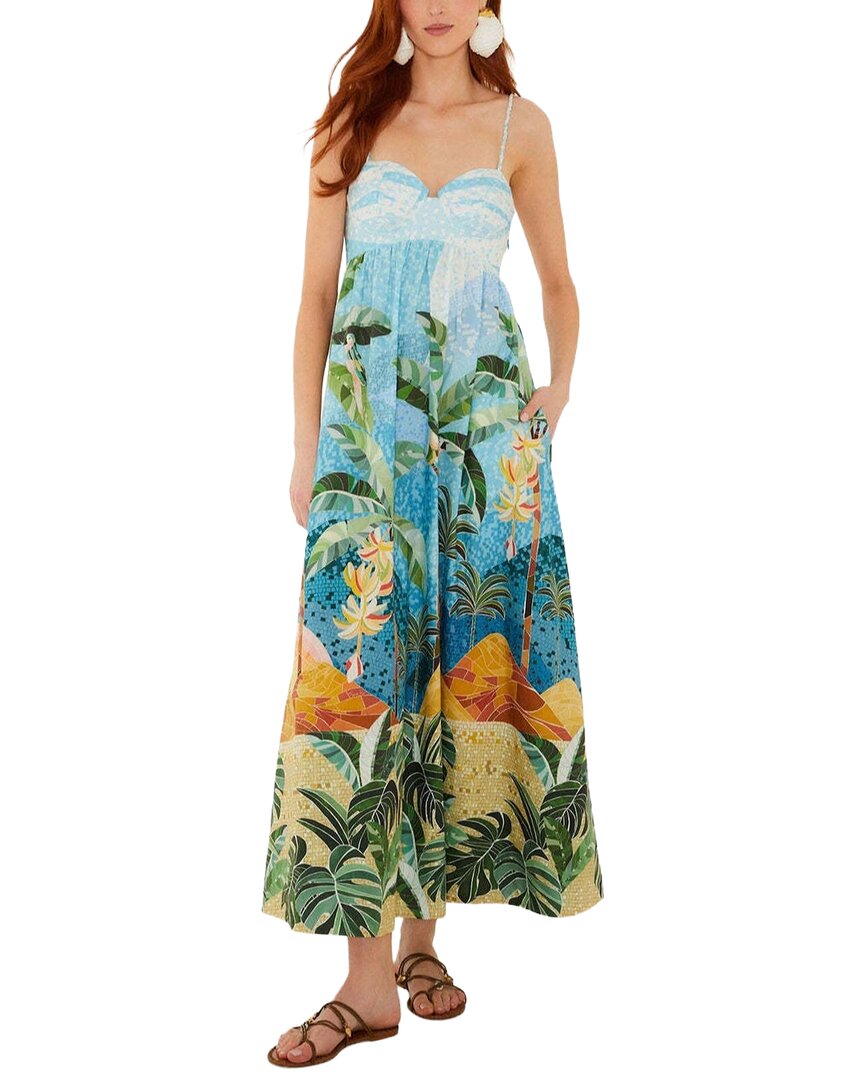 AMINA GLAM Amina Glam Linen-Blend Maxi Dress