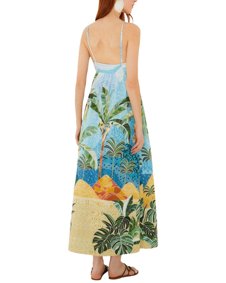 AMINA GLAM Amina Glam Linen-Blend Maxi Dress