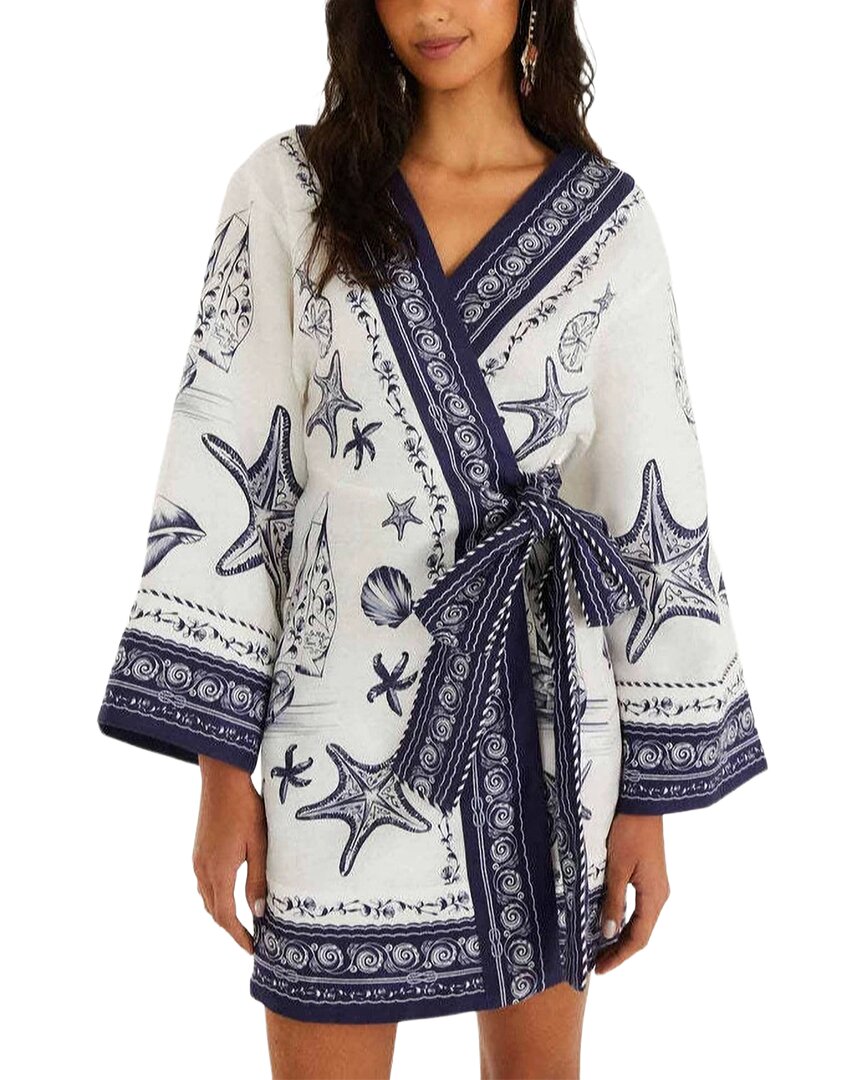 AMINA GLAM Amina Glam Linen-Blend Mini Dress