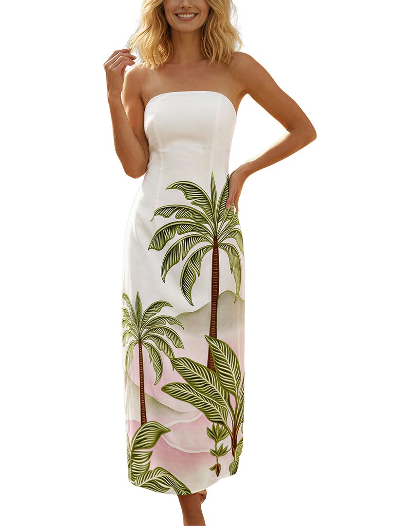 CAMILA BLANCO Camila Blanco Linen Midi Dress