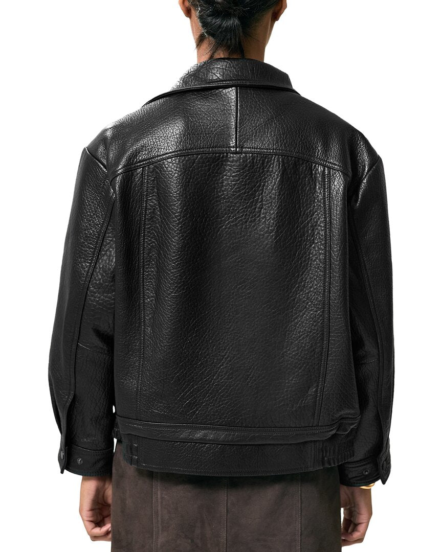 Reiss Reiss Kiara Leather Jacket