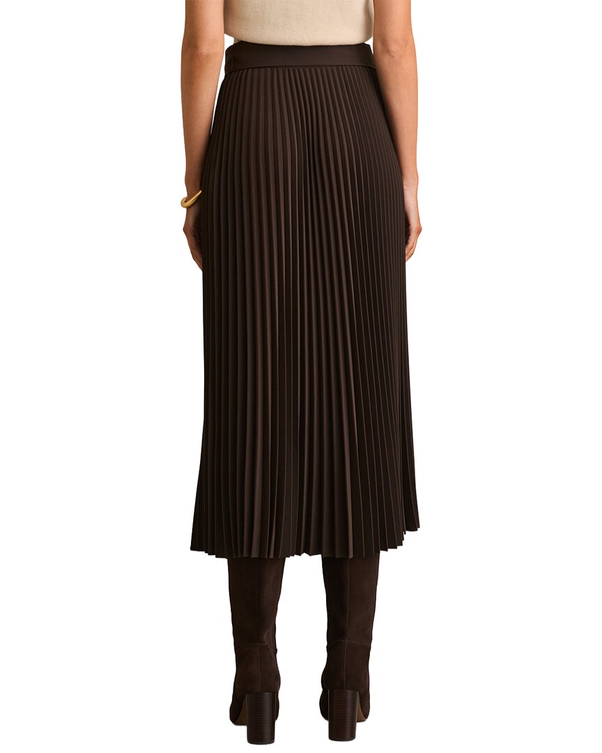 Reiss Ava Pleated Belted Midi Skirt
