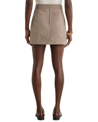 Reiss Reiss Vida Suede Patch Pocket Mini Skirt