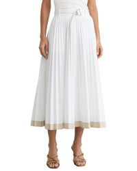 Reiss Reiss Allora Pleated Belted Midi Skirt