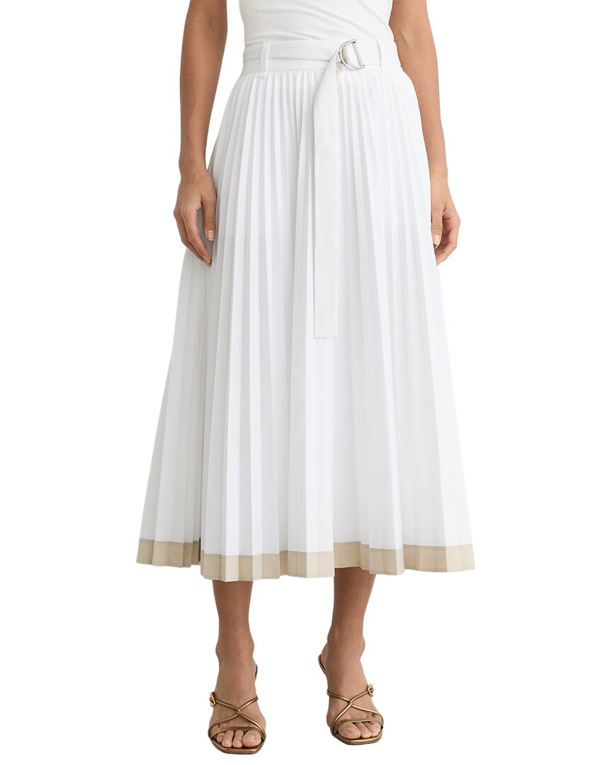 Reiss Reiss Allora Pleated Belted Midi Skirt