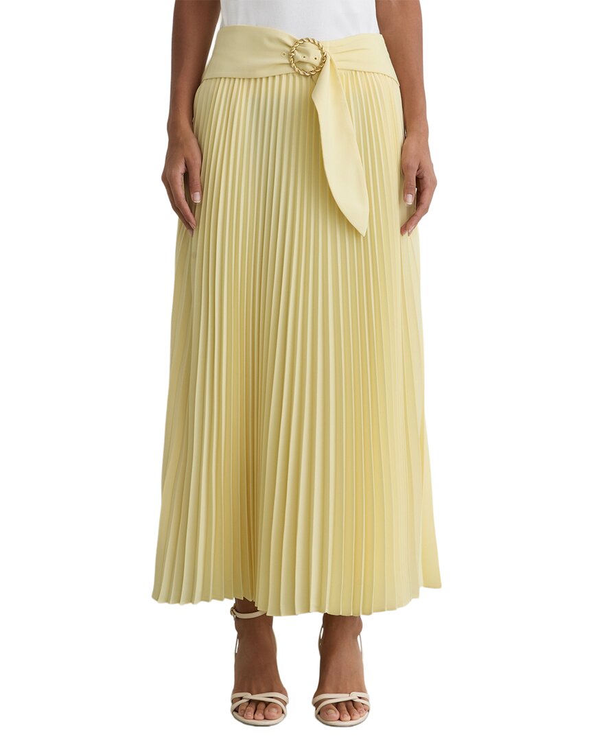 Reiss Reiss Amelie Pleated Belted Midi Skirt