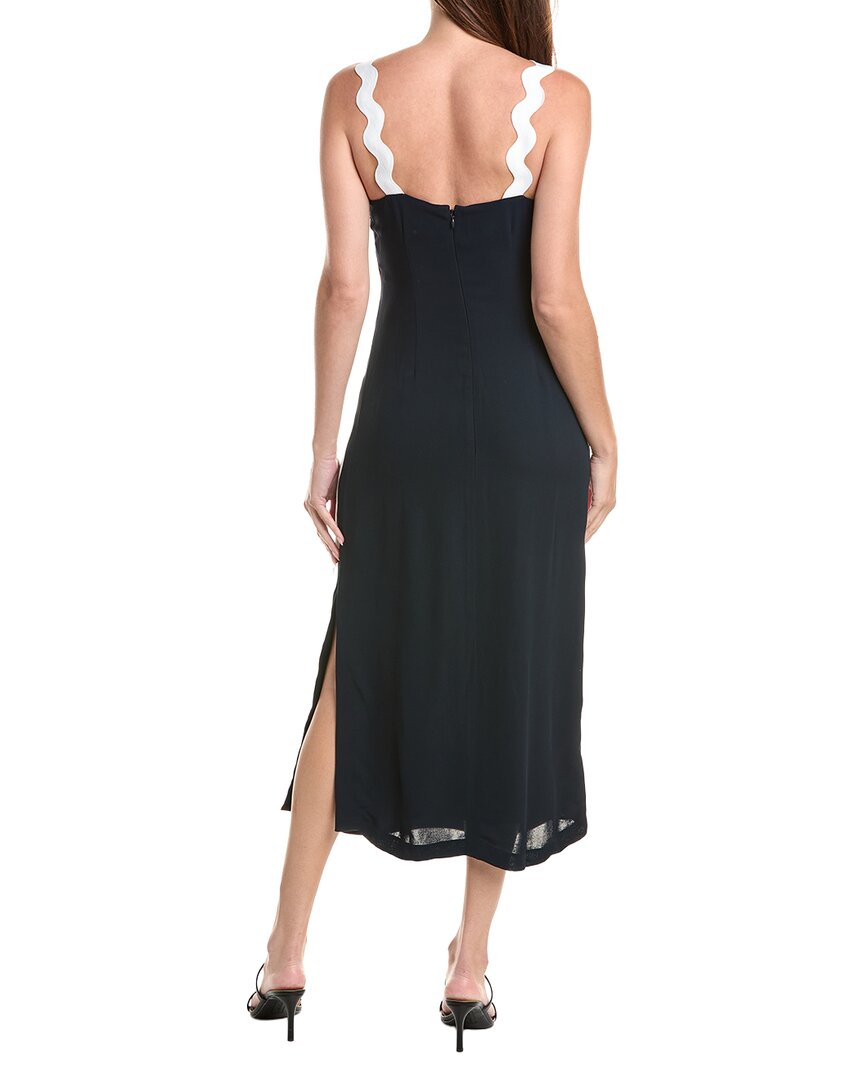 Reiss Reiss Ashley Wave Trim Crepe Dress