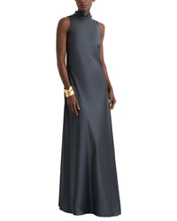 Reiss Reiss Fae Satin Cape Maxi Dress
