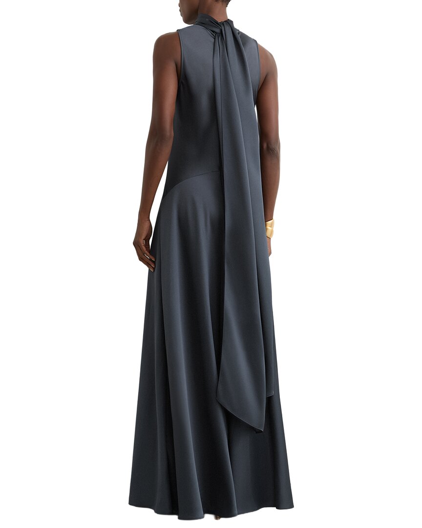 Reiss Reiss Fae Satin Cape Maxi Dress