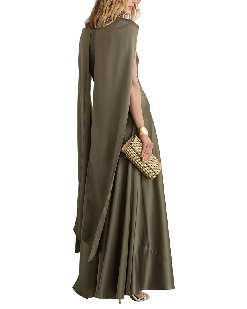 Reiss Reiss Fae Satin Cape Maxi Dress