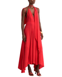 Reiss Reiss Evory Strappy Draped Cape Maxi Dress