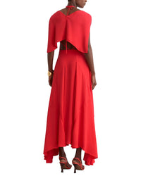 Reiss Reiss Evory Strappy Draped Cape Maxi Dress