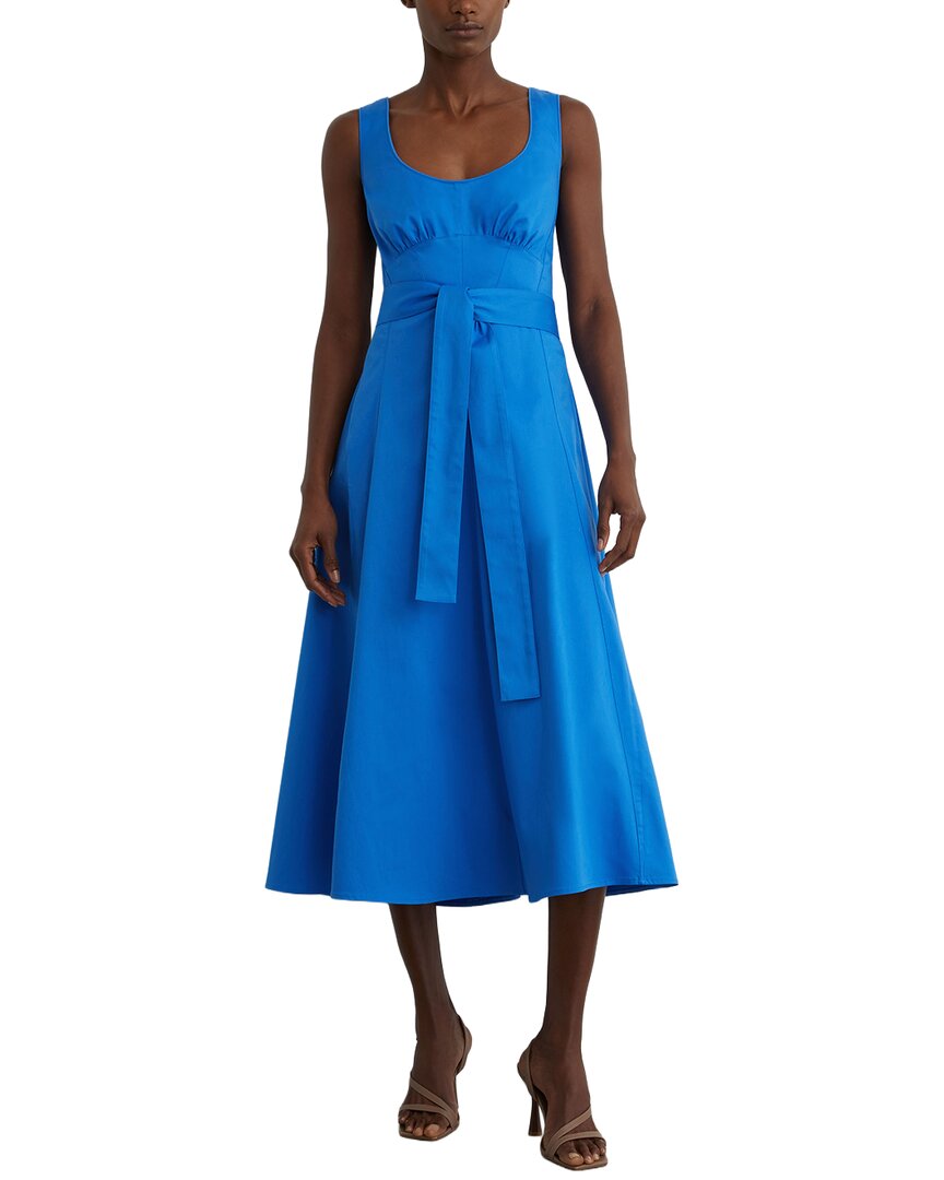 Reiss Reiss Irina Belted Midi Dress With Stretch