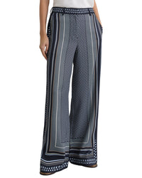 Reiss Anna Scarf Print Wide Leg Trouser