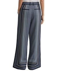 Reiss Anna Scarf Print Wide Leg Trouser