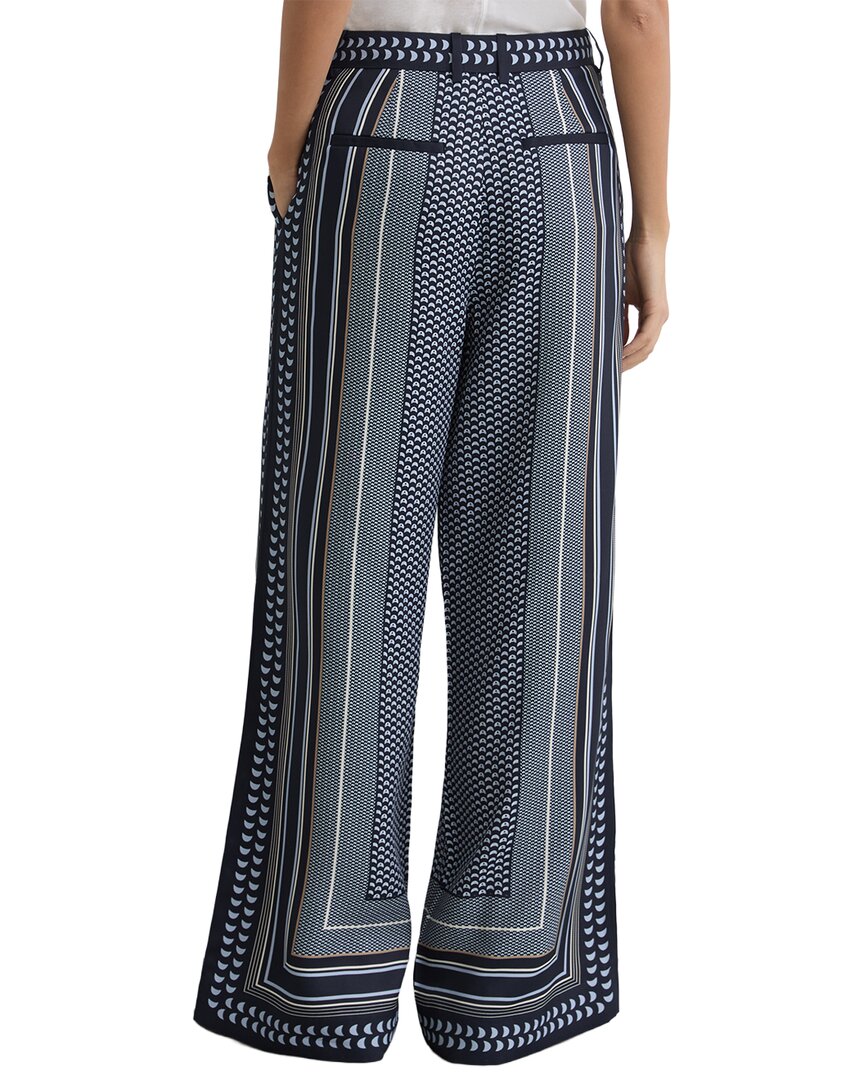 Reiss Anna Scarf Print Wide Leg Trouser