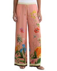 Reiss Milos Tropical Scarf Print Wide Leg Trouser