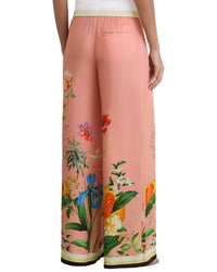 Reiss Milos Tropical Scarf Print Wide Leg Trouser