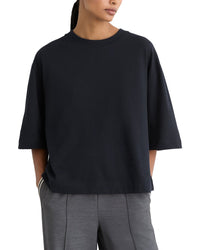 Reiss Reiss Lara Ribbed Neck Oversized T Shirt
