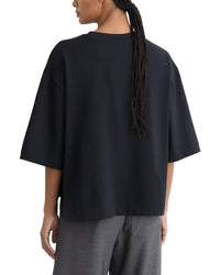 Reiss Reiss Lara Ribbed Neck Oversized T Shirt