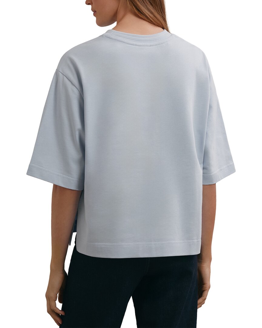 Reiss Reiss Lara Ribbed Neck Oversized T Shirt