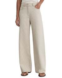 Reiss Febe Wide Leg Jean With Hemp