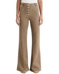 Reiss Cali Twin Pocket Button Flared Jean