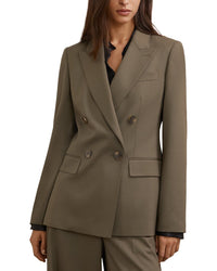 Reiss Reiss Solene Wool-Blend Double Breasted Suit Blazer