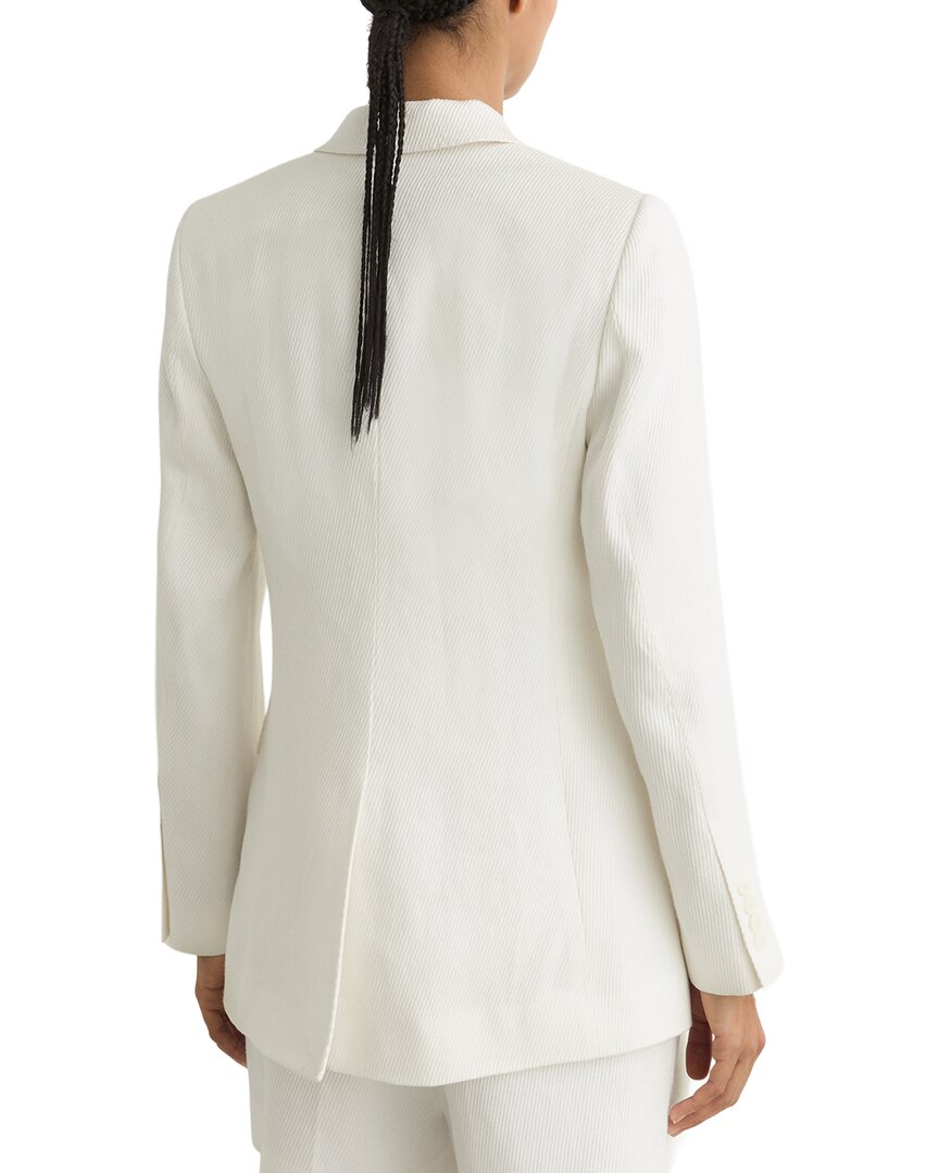 Reiss Reiss Alyx Linen-Blend Double Breasted Suit Jacket