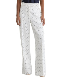 Reiss Reiss Beatrix Polka Dot Wide Leg Suit Trouser