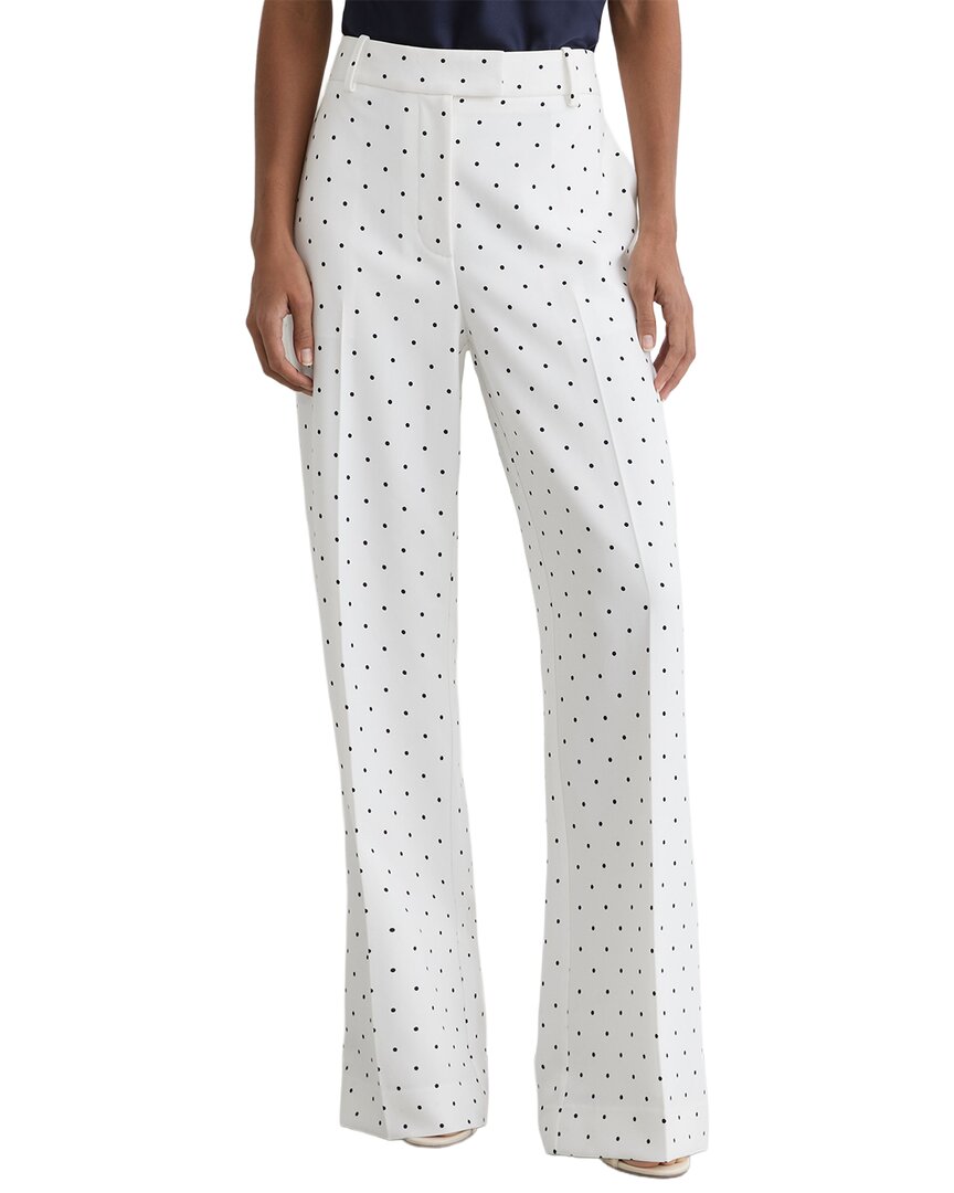 Reiss Reiss Beatrix Polka Dot Wide Leg Suit Trouser