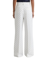 Reiss Reiss Beatrix Polka Dot Wide Leg Suit Trouser