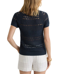 Reiss Reiss Chloe Linen Textured Knit Top