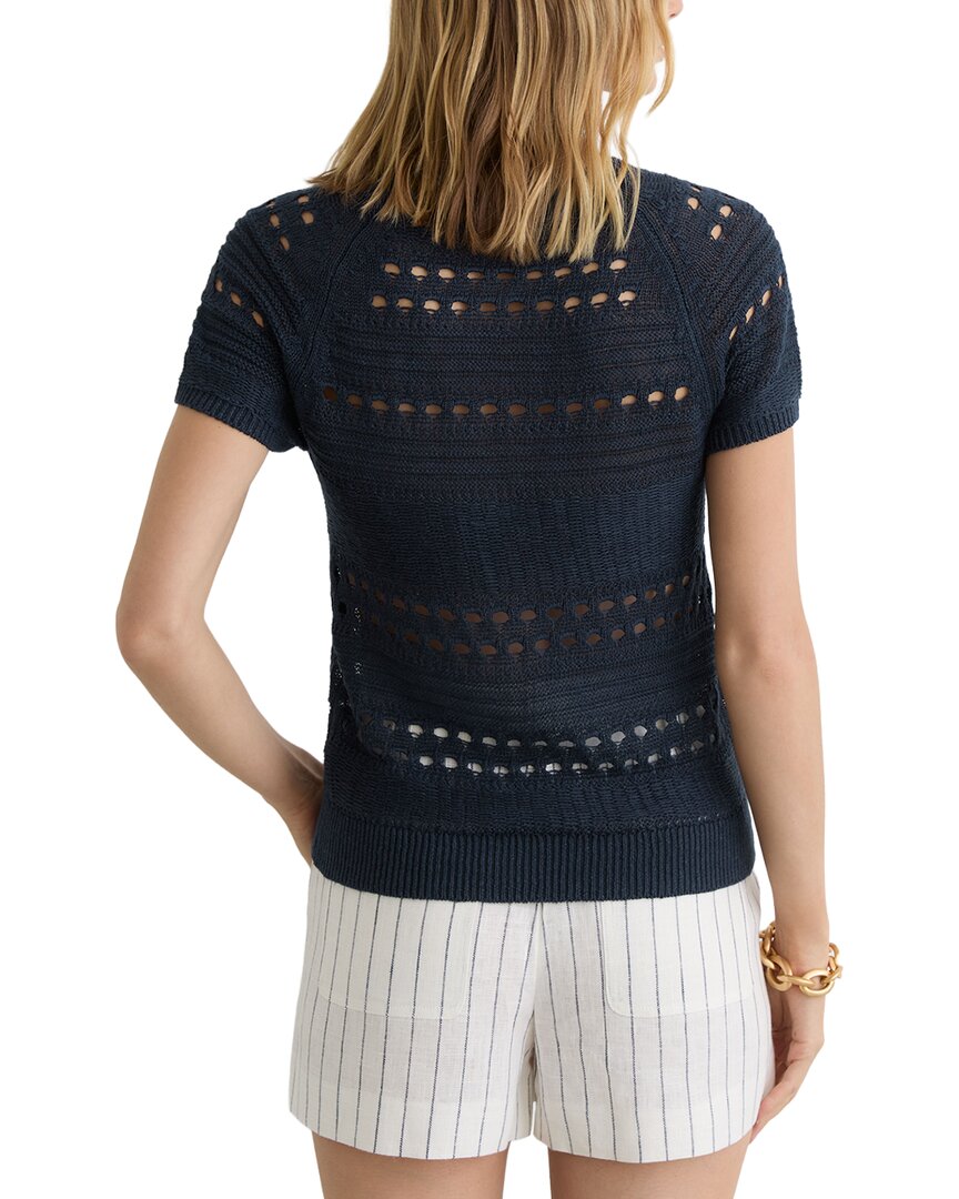 Reiss Reiss Chloe Linen Textured Knit Top
