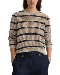 Reiss Skylar Open Knit Stripe Jumper