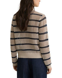 Reiss Skylar Open Knit Stripe Jumper