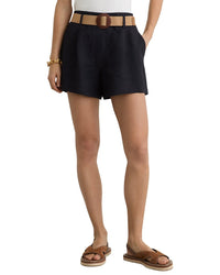 Reiss Reiss Matilda Jacquard Belted Linen-Blend Short