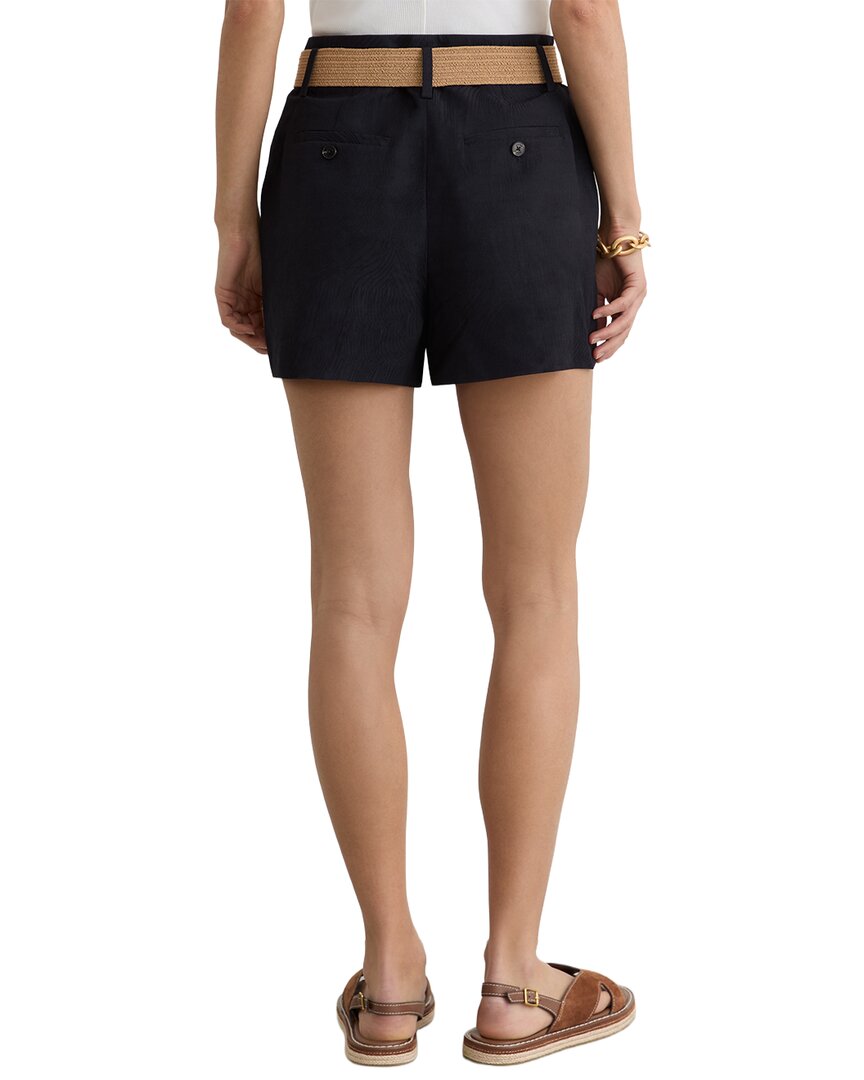 Reiss Reiss Matilda Jacquard Belted Linen-Blend Short