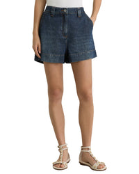 Reiss Reiss Olivia Lyocell Denim Relaxed Short
