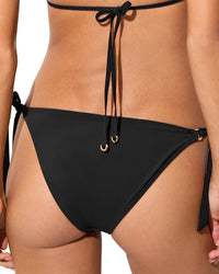 Reiss Reiss Riva Contrast Stripe Side Tie Bikini Bottom