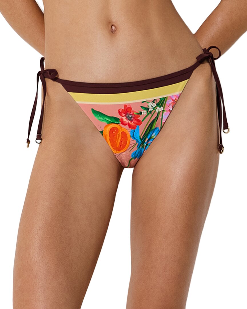 Reiss Reiss Tina Floral Print Side Tie Bikini Bottom