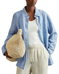 Reiss Reiss Belle Linen Button Through Shirt