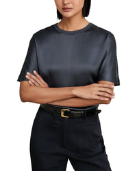 Reiss Reiss Lena Silk Short Sleeve Top