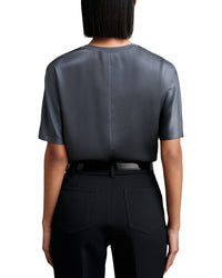 Reiss Reiss Lena Silk Short Sleeve Top