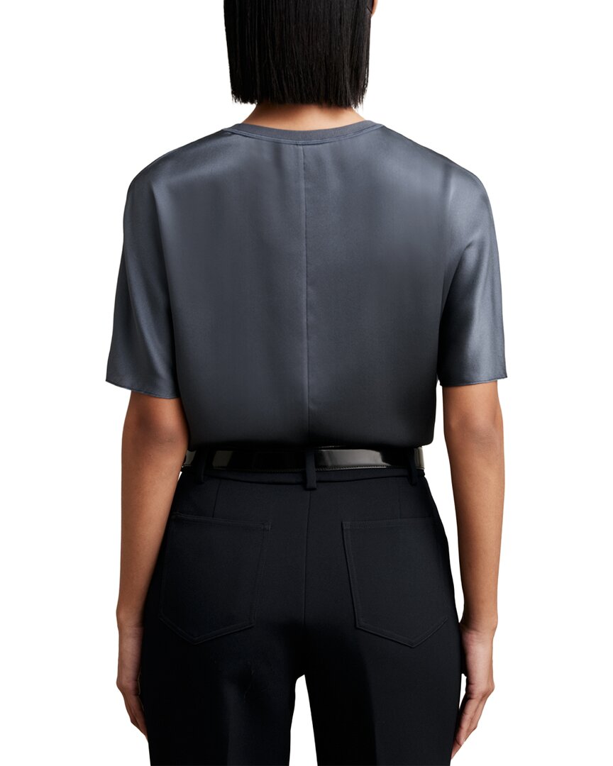 Reiss Reiss Lena Silk Short Sleeve Top