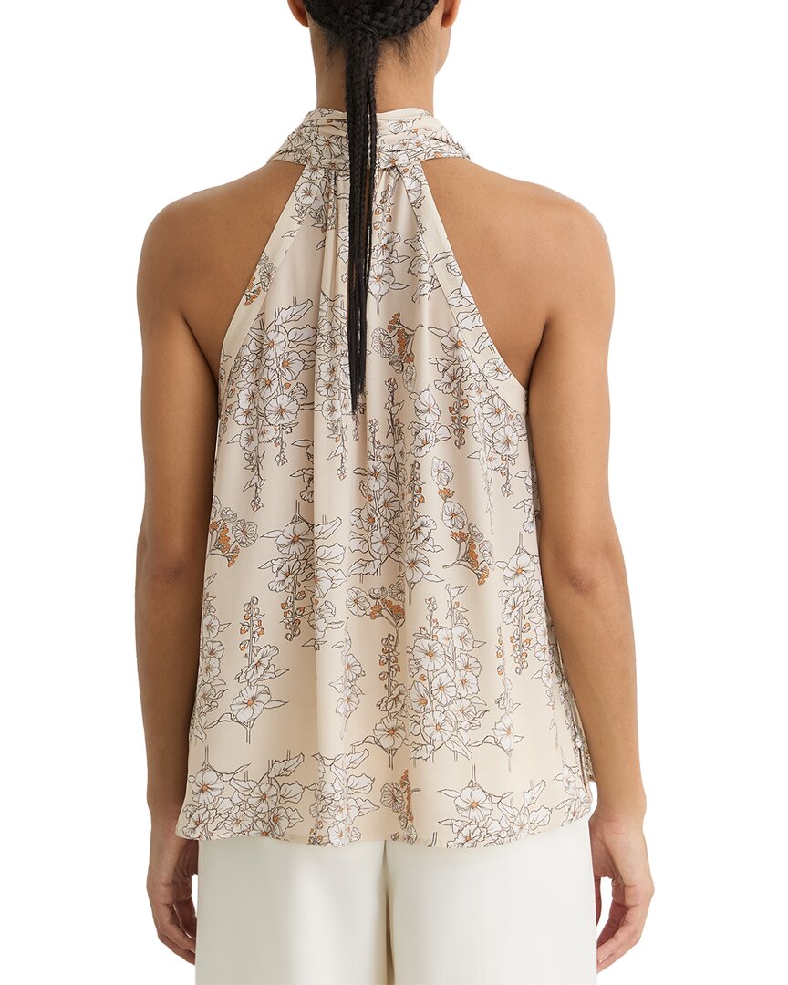 Reiss Reiss Josie Floral Print Scarf Neck Top