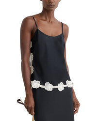 Reiss Reiss Doa Satin Floral Lace Trim Cami Top